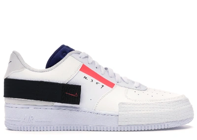 Pre-owned Nike Air Force 1 Type In Summit White/red Orbit-white-black-deep  Royal Blue-blackened Blue | ModeSens
