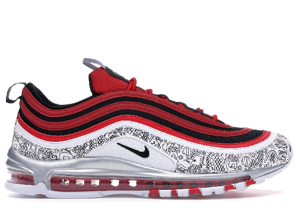 nike air max 97 red silver