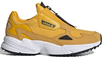 Pre-owned Adidas Originals Adidas Falcon Zip Active Gold (women's) In Active Gold/core Black/cloud White