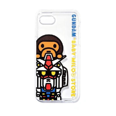 Pre-owned Bape Baby Milo Clear Gundam Iphone 8 Case Clear
