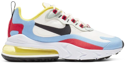 Pre-owned Nike Air Max 270 React Bauhaus (women's) In Phantom/black-light  Blue-university Red-dynamic Yellow-pistachio Frost | ModeSens