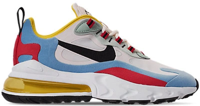 Pre-owned Nike  Air Max 270 React Phantom Multi-color (w) In Phantom/black-light Blue-university Red-dynamic Yellow-pistachio Frost