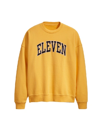 Pre-owned Levi's Levis X Stranger Things Eleven's Crewneck Sweatshirt Yellow