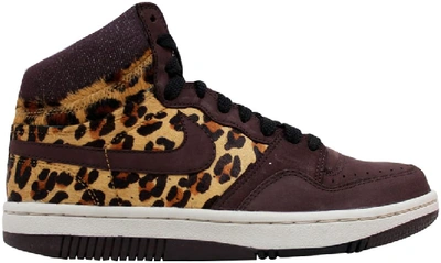 Pre-owned Nike Court Force Hi Premium Cheetah (w) In Madeira/madeira-black