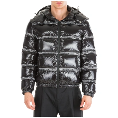 Shop Versace Men's Outerwear Down Jacket Blouson In Black