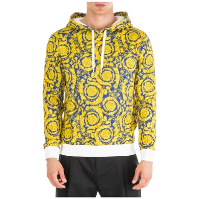 Shop Versace Men's Hoodie Sweatshirt Sweat In Yellow