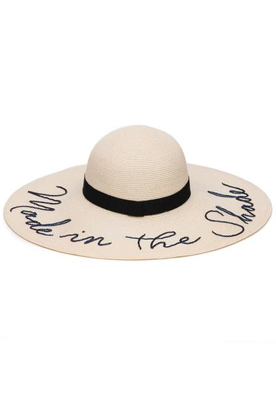 Shop Eugenia Kim Bunny Ivory Vented Sunhat In Natural