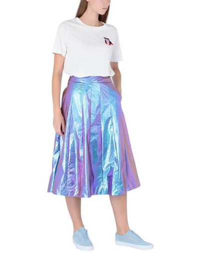 Shop Essentiel Antwerp Midi Skirts In Purple