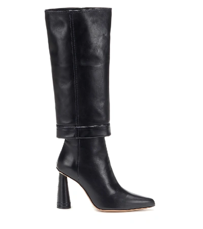 Shop Jacquemus Les Bottes Pantalon Leather Boots In Black
