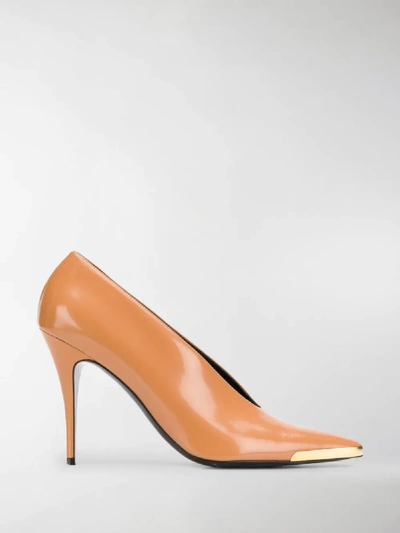 Shop Stella Mccartney Russet Pumps In Neutrals