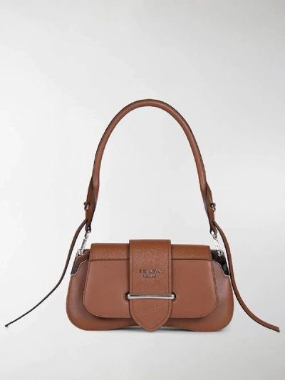 Shop Prada Medium Sidonie Shoulder Bag In Brown