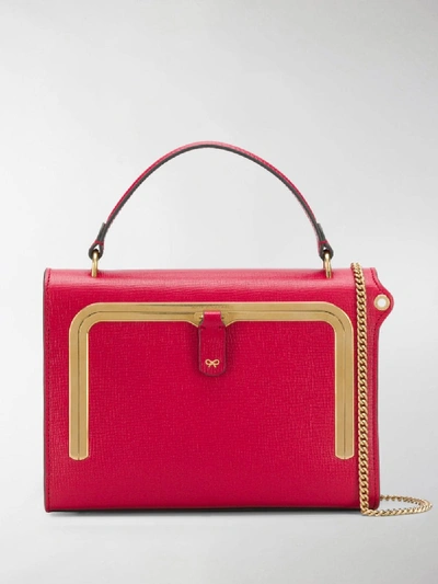 Shop Anya Hindmarch Small Postbox Bag In Red