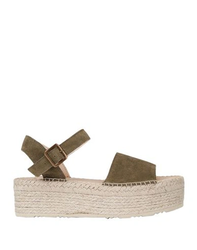 Shop 8 By Yoox Sandals In Military Green