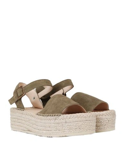 Shop 8 By Yoox Sandals In Military Green