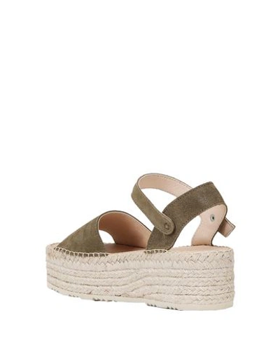 Shop 8 By Yoox Sandals In Military Green