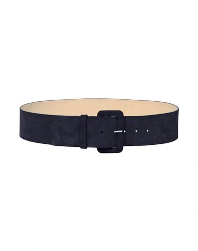 Shop 8 By Yoox High-waist Belt In Dark Blue