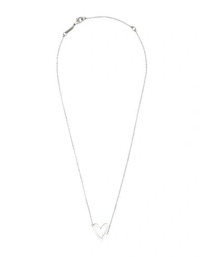 Shop Calvin Klein Necklace In Silver