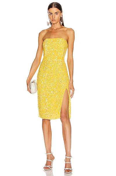 Shop Retroféte Arryn Dress In Yellow