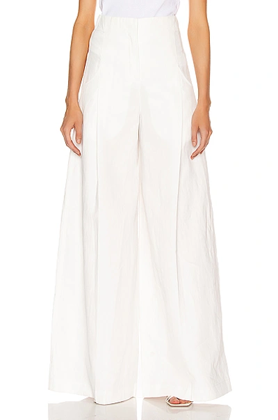 Shop Jacquemus Ligurie Pant In Off White