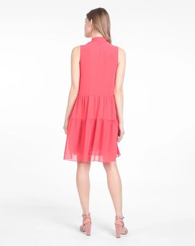 Shop 8 By Yoox Woman Mini Dress Coral Size 8 Polyester