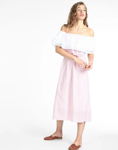 Shop 8 By Yoox 3/4 Length Dresses In Pastel Pink