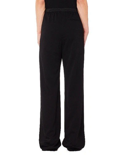 Shop Balenciaga Black Elastic Waist Classic Trousers