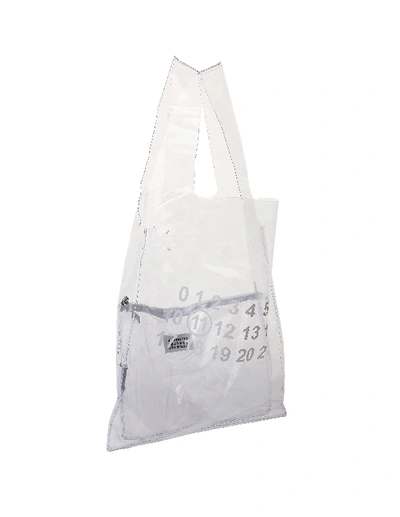 Shop Maison Margiela Clear Pvc Shopping Bag In White