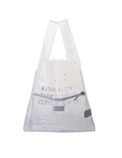 Shop Maison Margiela Clear Pvc Shopping Bag In White