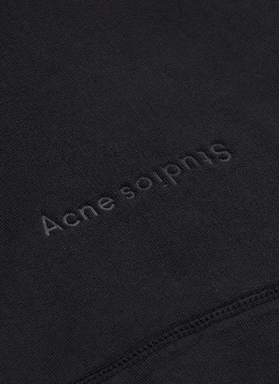 Shop Acne Studios Logo Embossed Oversized Hoodie