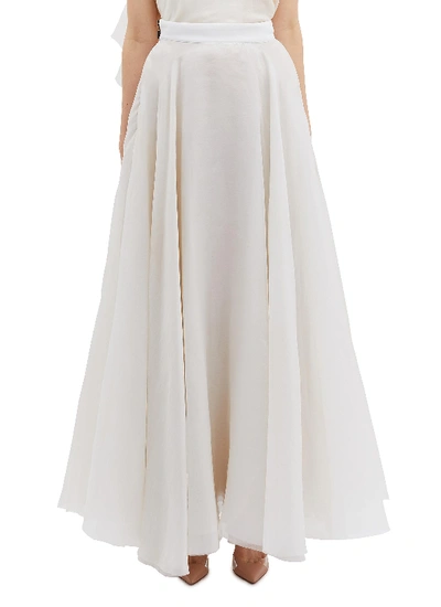 Shop Maticevski 'heaven Float' Drape Silk Organza Skirt