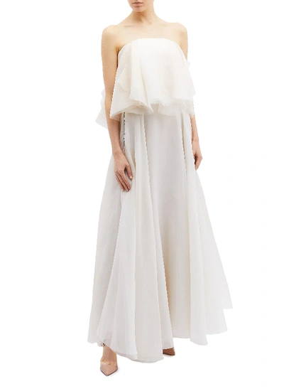 Shop Maticevski 'heaven Float' Drape Silk Organza Skirt