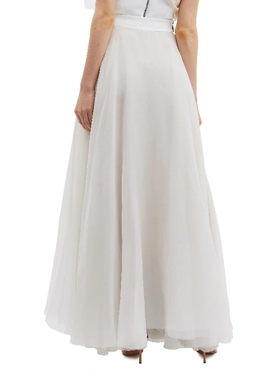 Shop Maticevski 'heaven Float' Drape Silk Organza Skirt