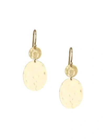 Shop Ippolita Classico 18k Yellow Gold Crinkle Snowman Drop Earrings