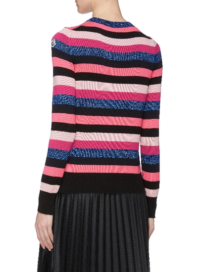 Shop Moncler 'maglia' Stripe Sweater
