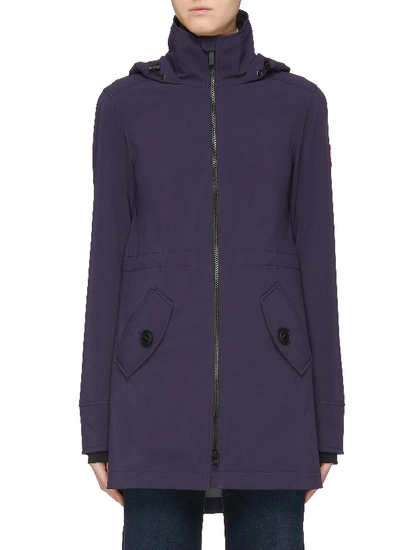 Shop Canada Goose 'avery' Tri-durance Ss Hooded Jacket In Blue