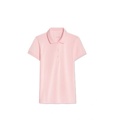 Shop Tory Sport Tech Pique Polo In Pink Pirouette