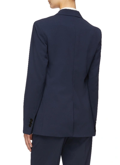 Shop Theory 'classic' Notched Lapel Virgin Wool Blazer In Navy