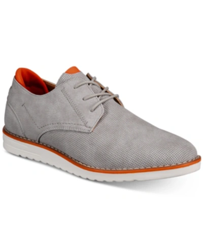 Shop Steve Madden Men's Caspin Lace-up Oxfords Men's Shoes In Grey Nubuck