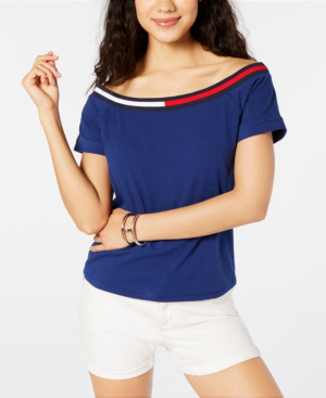 macys off the shoulder top