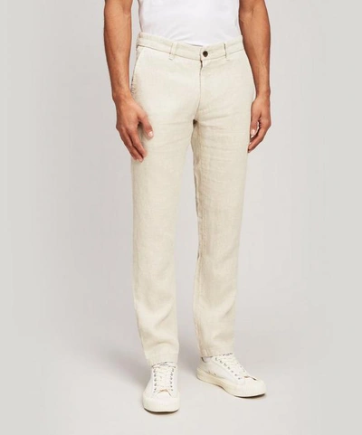 Nn07 Karl Linen Chino Trousers In Oat | ModeSens