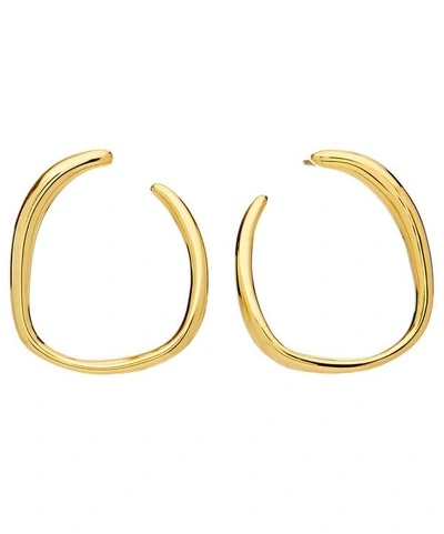 Shop Monica Vinader Gold Vermeil Nura Reef Wrap Earrings
