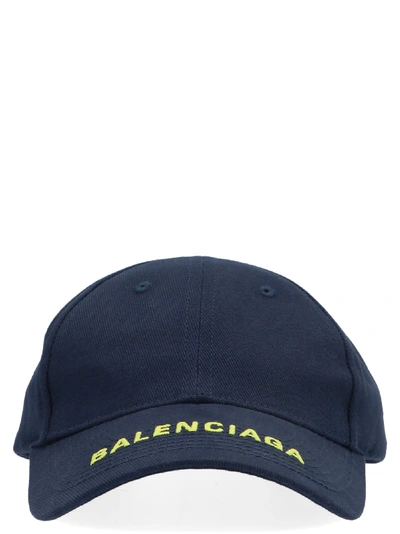 Shop Balenciaga Cap In Blue