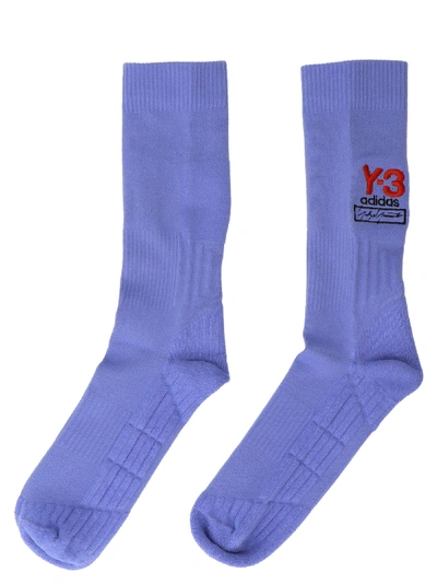 Shop Y-3 Socks In Purple