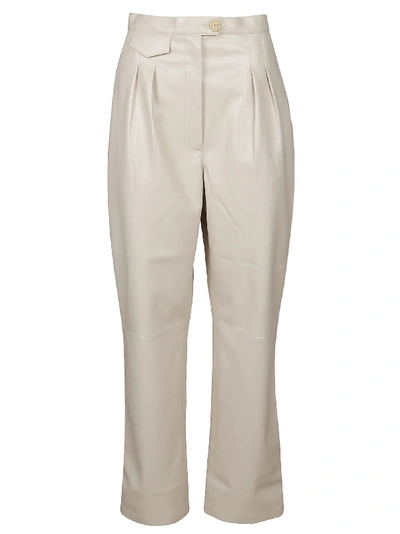 Shop Nanushka Pantalone Mitsu In Creme