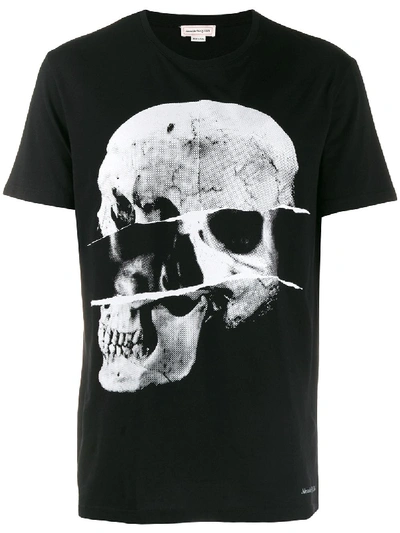 Shop Alexander Mcqueen Skull Print T-shirt - Schwarz In Black