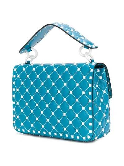 Shop Valentino Rockstud Spike Crossbody Bag In Blue