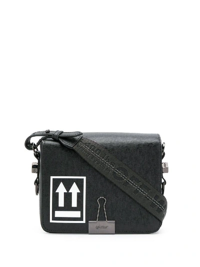 Shop Off-white Binder Clip Logo Shoulder Bag