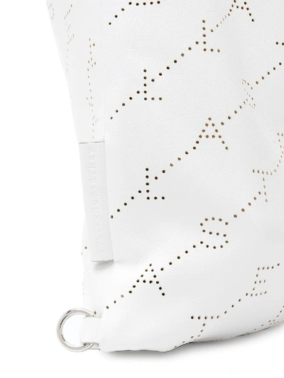 Shop Stella Mccartney White Drawstring Backpack