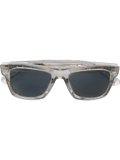Shop Oliver Peoples Transparent Frame Sunglasses In Black
