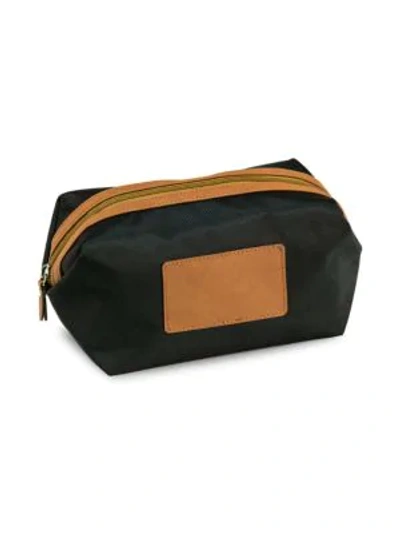 Shop Bey-berk Nylon Toiletry Bag In Brown